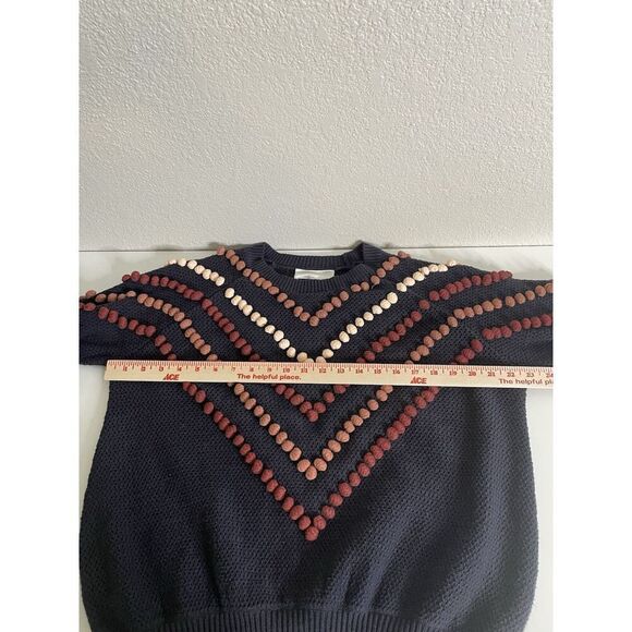 The Great Size M 2 Amilia's Pom Pom Trim Sweater Greys Anatomy Blue - Picture 7 of 9